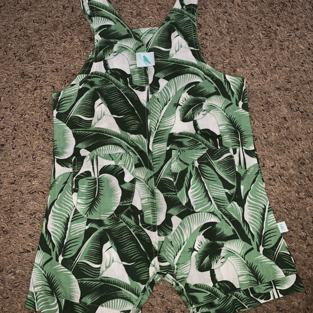 Palm leaf romper